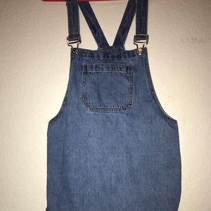 Denim Overall Jean Dress
